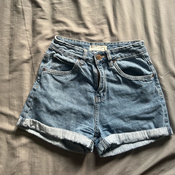 High Rise Denim Shorts - Picture 3 of 16